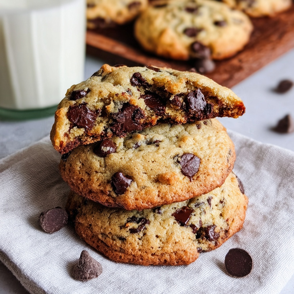 Ultra Thick Bakery Style Chocolate Chip Cookies Recipe - Recipe Image