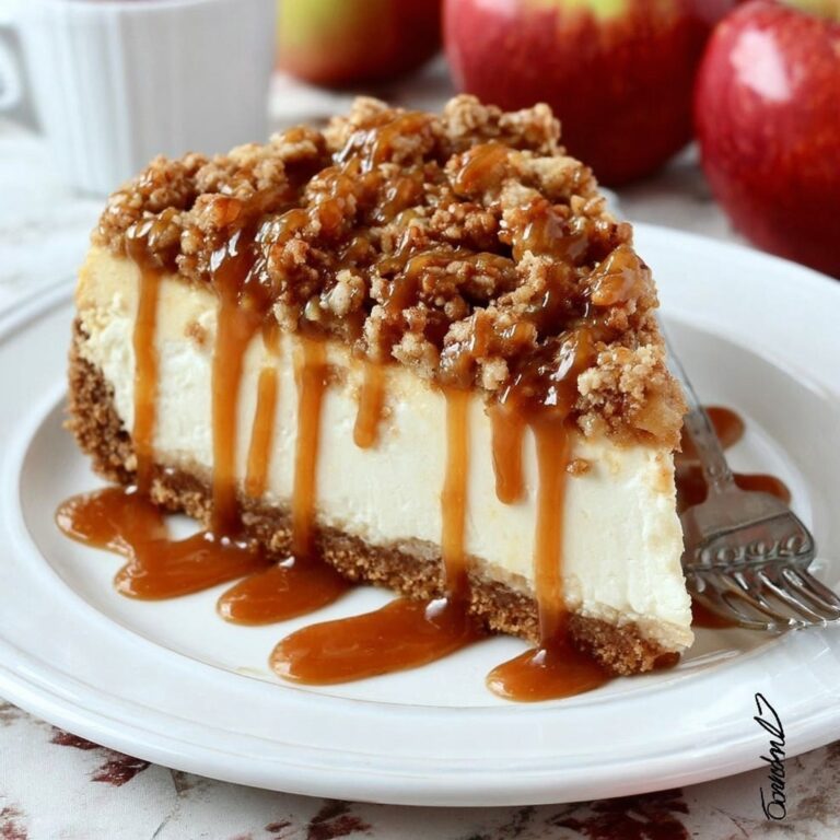 Apple Crisp Cheesecake Recipe