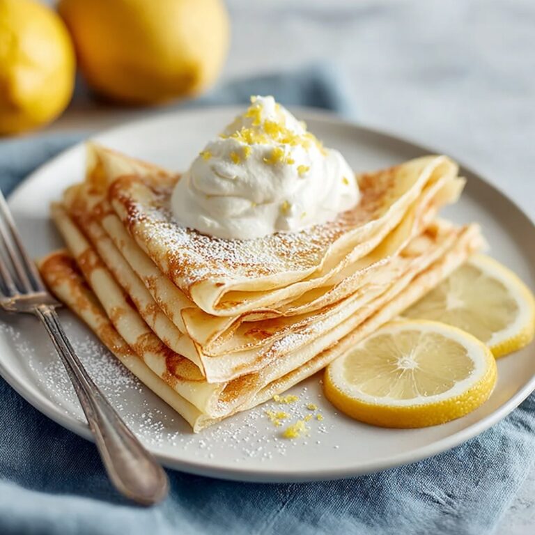 Lemon Ricotta Crepes Recipe