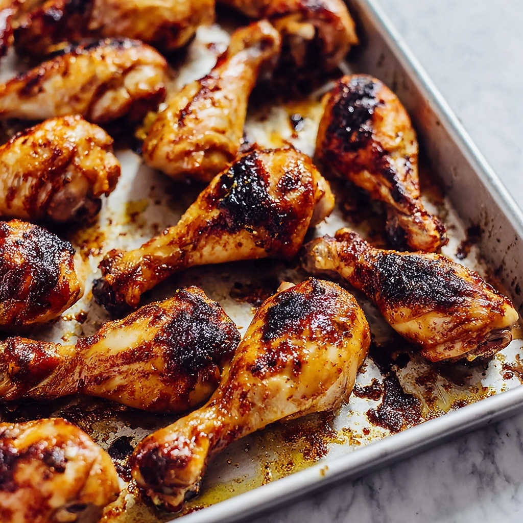 Mom's Juicy Baked Chicken Drumsticks with Onion-Mayo Marinade Recipe - Recipe Image