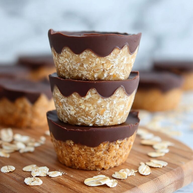No Bake Peanut Butter Oat Cups Recipe