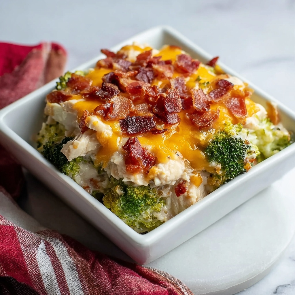 Keto Chicken Bacon Ranch Casserole Recipe - Recipe Image
