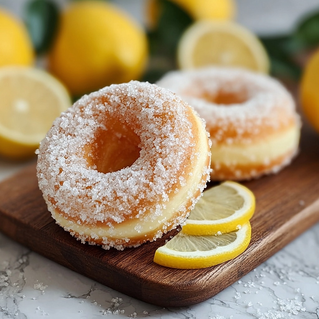 Lemon Sugar Baked Donuts Recipe - Recipe Image