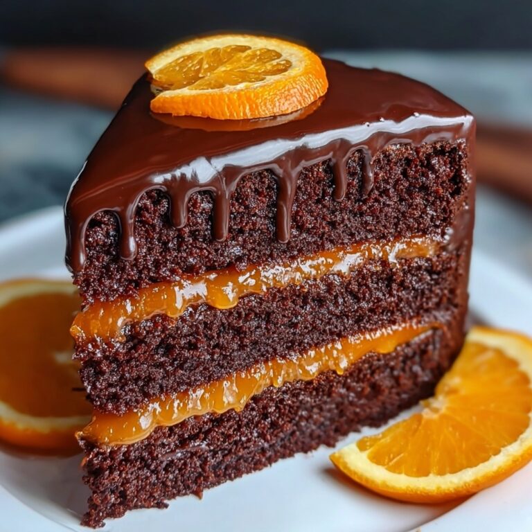 Chocolate Orange Layer Cake with Ganache Recipe