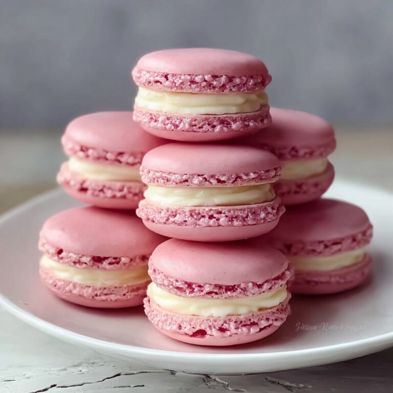 Indulgent Raspberry Macaron Stack for Special Celebrations Recipe