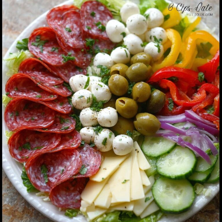 Antipasto Salad with Salami, Mozzarella, and Marinated Vegetables Recipe