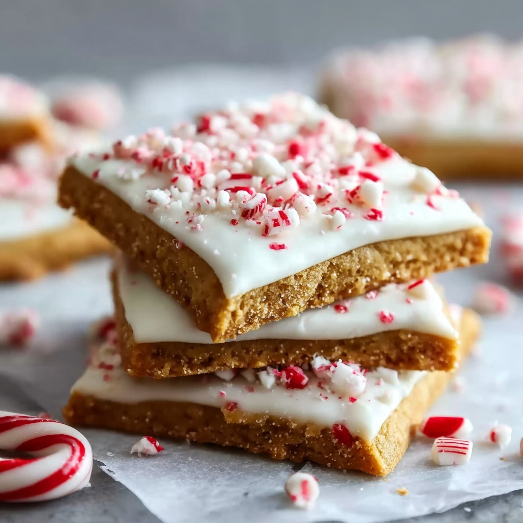 Peppermint Crunch White Chocolate Covered Graham Crackers Recipe - Recipe Image