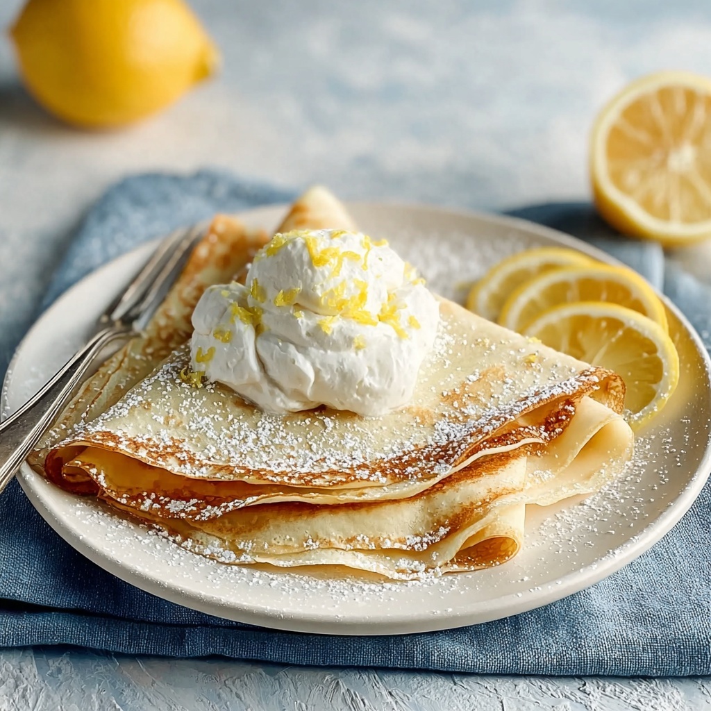 Lemon Ricotta Crepes Recipe - Recipe Image