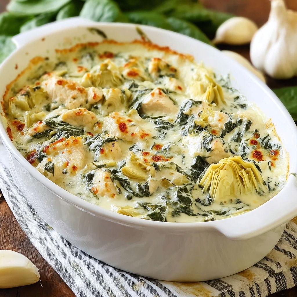 Spinach Artichoke Chicken with Cottage Cheese Recipe - Recipe Image