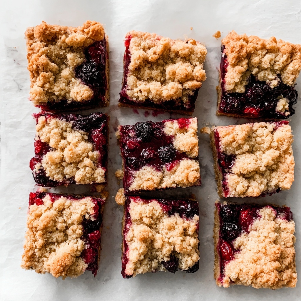 Vegan Berry Crumble Bars Recipe - Recipe Image