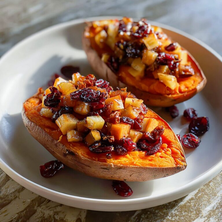 Cranberry Apple Twice-Baked Sweet Potatoes Recipe