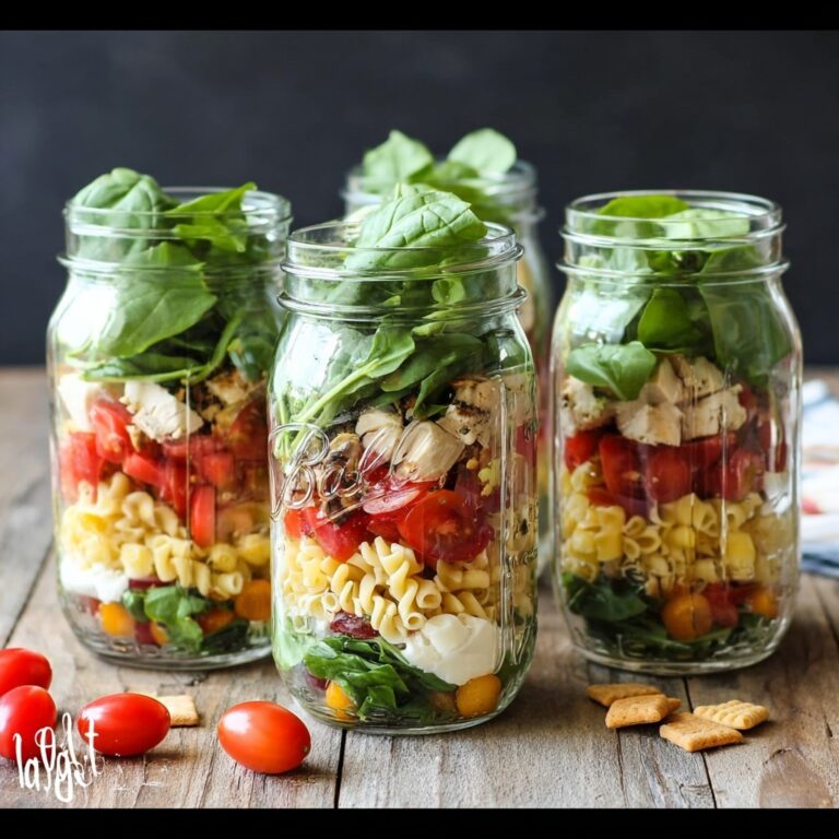 Healthy Layered Mason Jar Salads Recipe