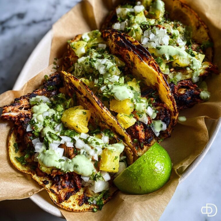 One Pan Chicken & Pineapple Tacos Recipe