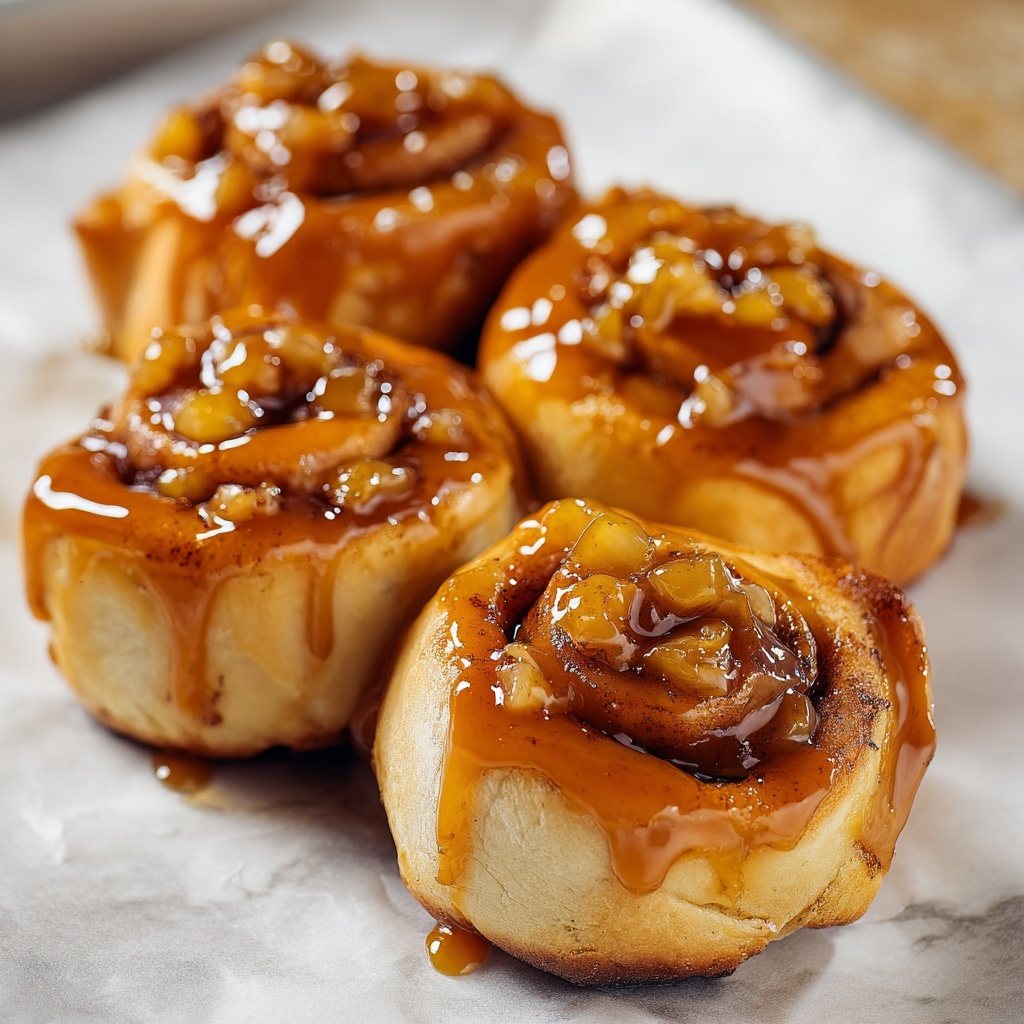Caramel Apple Cinnamon Rolls Recipe - Recipe Image