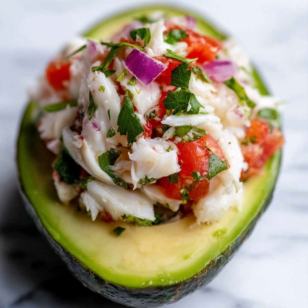 Crab Stuffed Avocados Recipe - Recipe Image