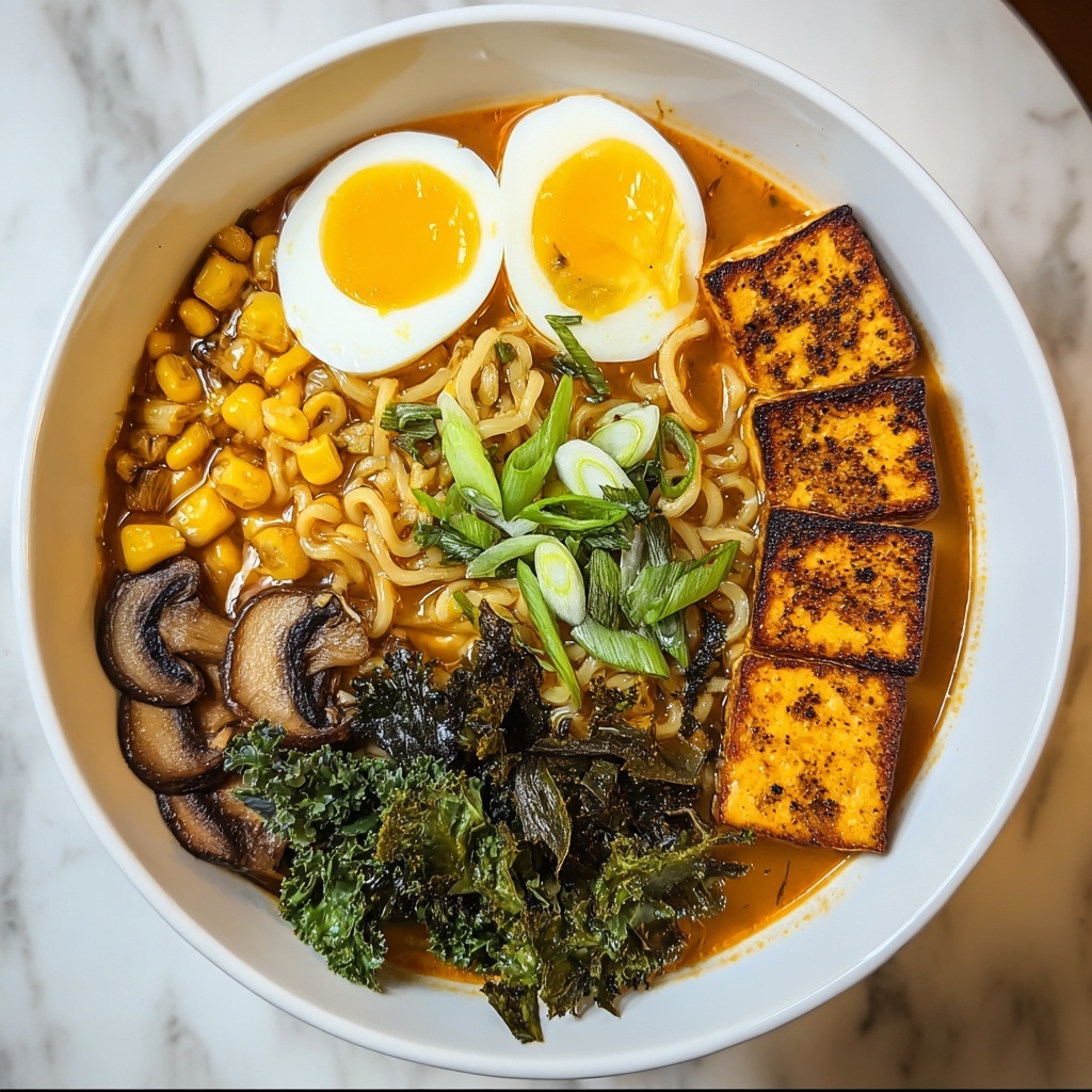Pumpkin Miso Ramen with Crispy Sage and Tofu Recipe - Recipe Image