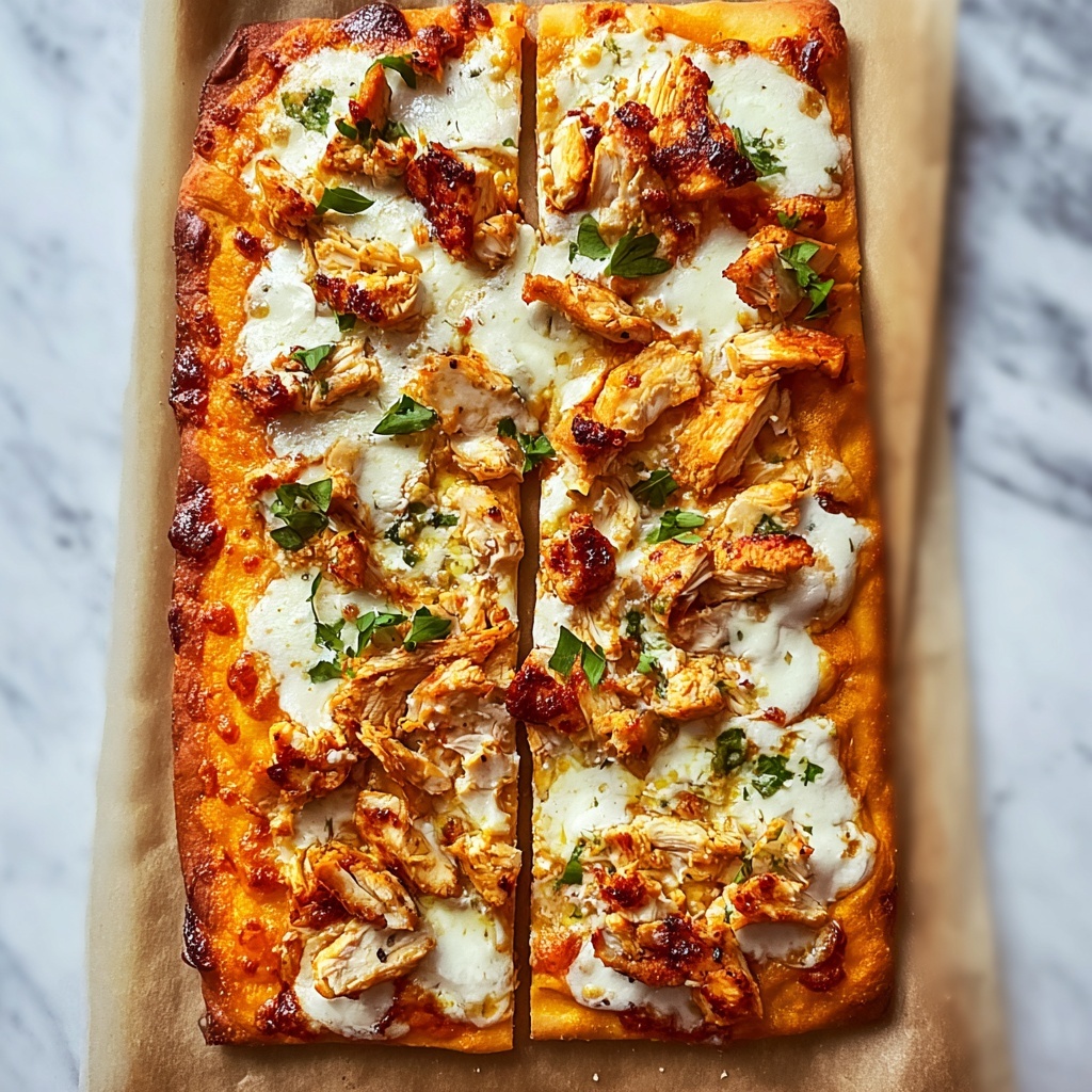 Buffalo Chicken Flatbread Recipe - Recipe Image