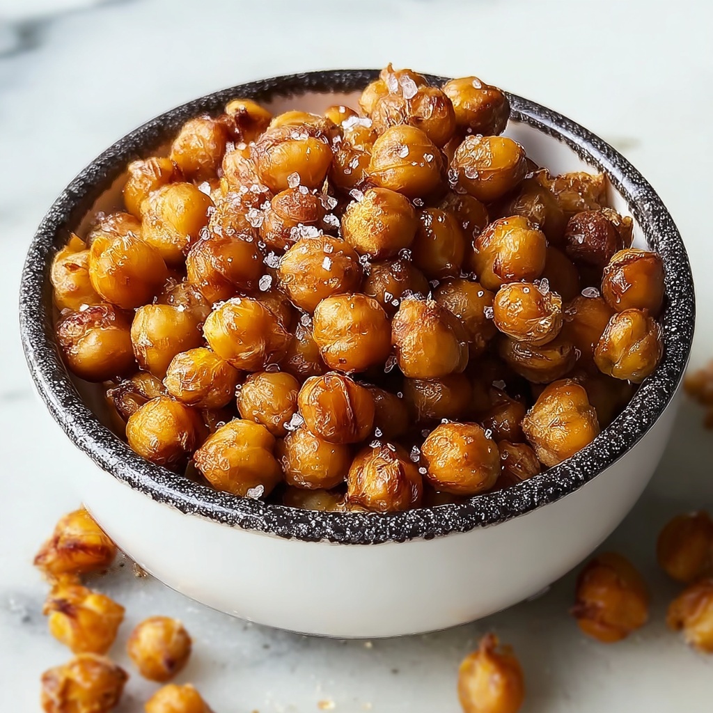 Crispy Roasted Chickpeas with Sweet, Ranch, and Spicy Flavors Recipe - Recipe Image