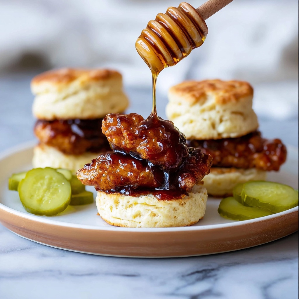 Hot Honey Chicken Biscuits Recipe - Recipe Image