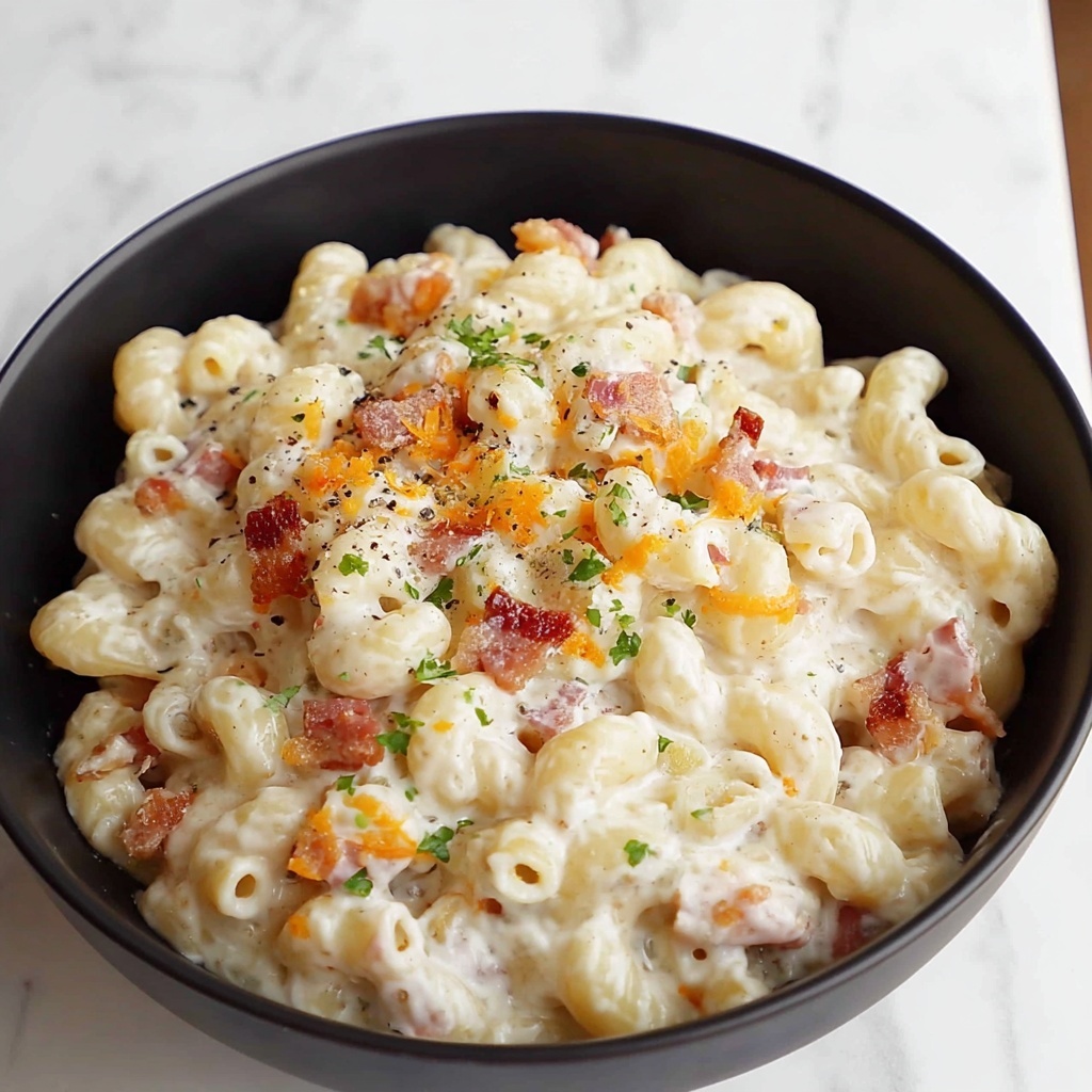 Bacon Cheddar Ranch Pasta Salad: A Creamy Crowd-Pleaser Recipe - Recipe Image