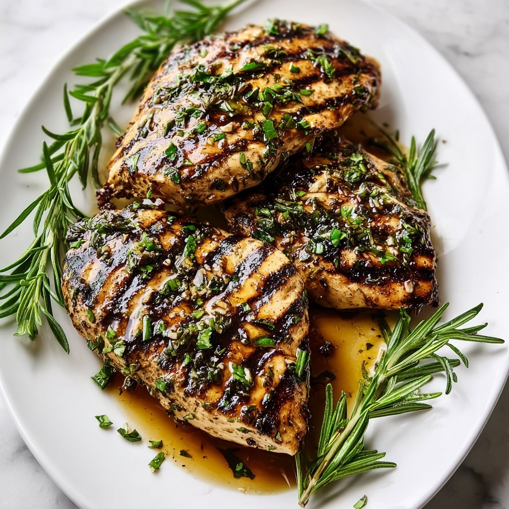 Grilled Herb-Infused Balsamic Chicken Recipe - Recipe Image
