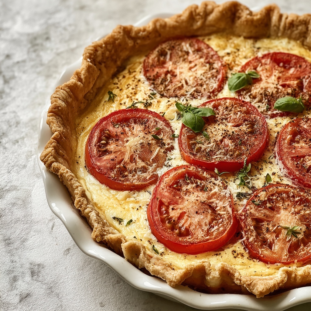Southern Tomato Pie Recipe - Recipe Image