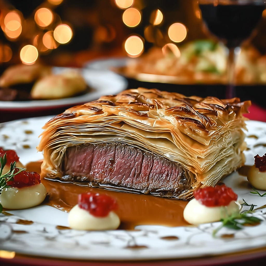 Classic Beef Wellington with Mushroom Duxelles Recipe - Recipe Image