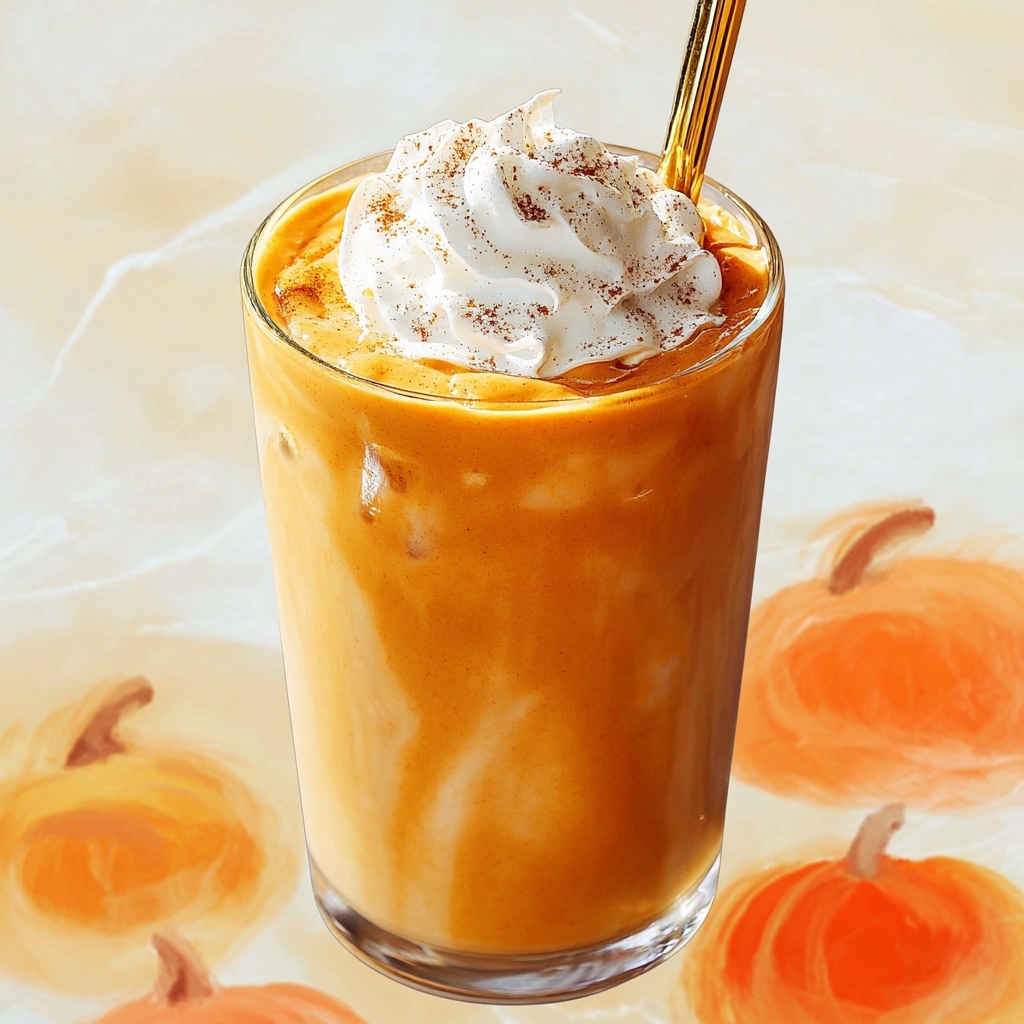 Creamy Pumpkin Smoothie with White Chocolate and Hazelnut Spread Recipe - Recipe Image