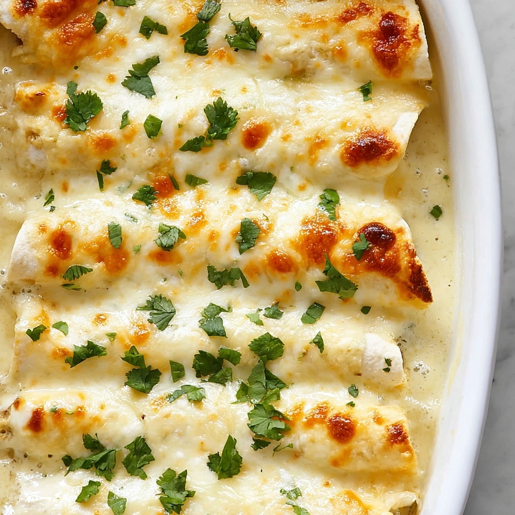 White Chicken Enchiladas Recipe - Recipe Image