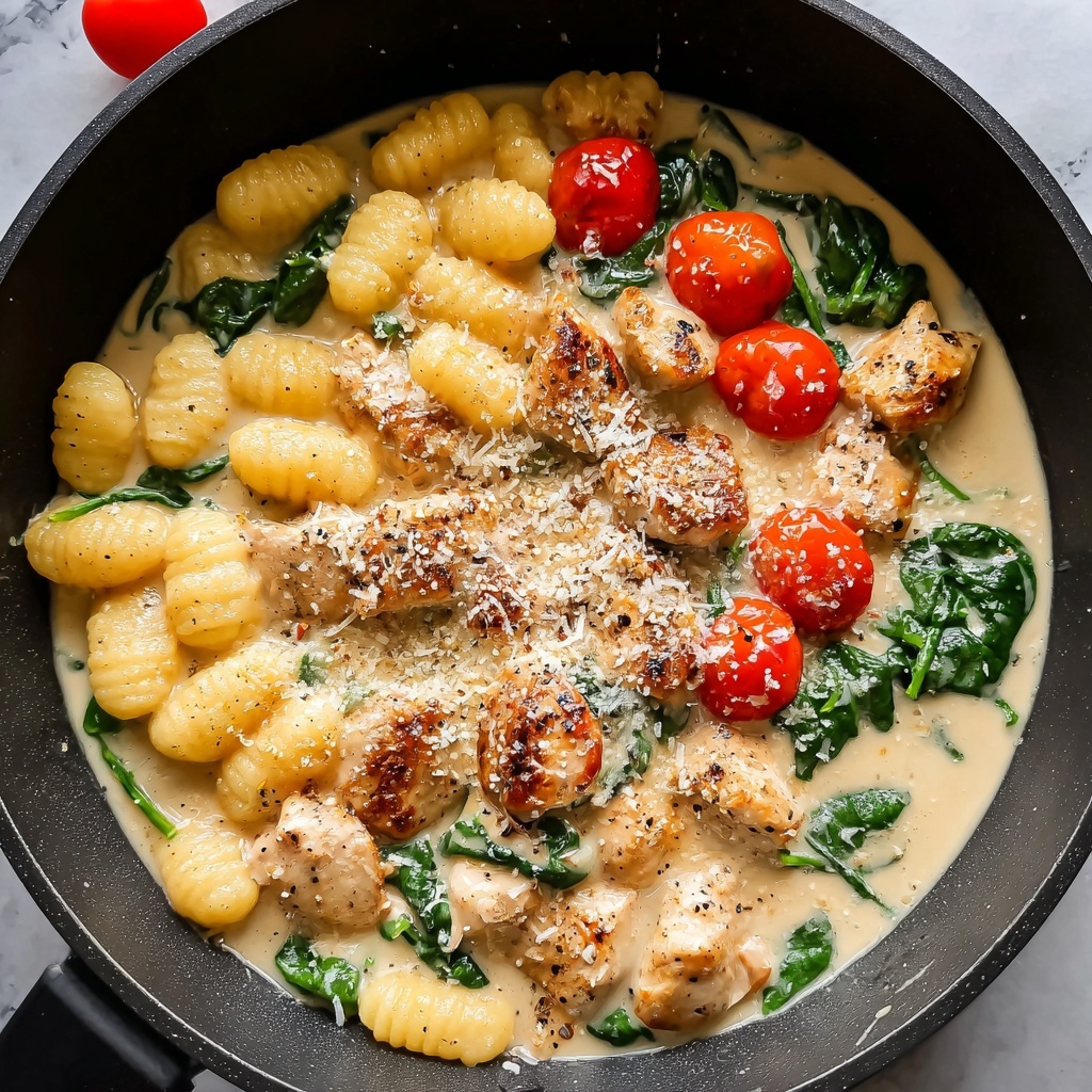 Garlic Chicken Gnocchi Skillet Recipe - Recipe Image