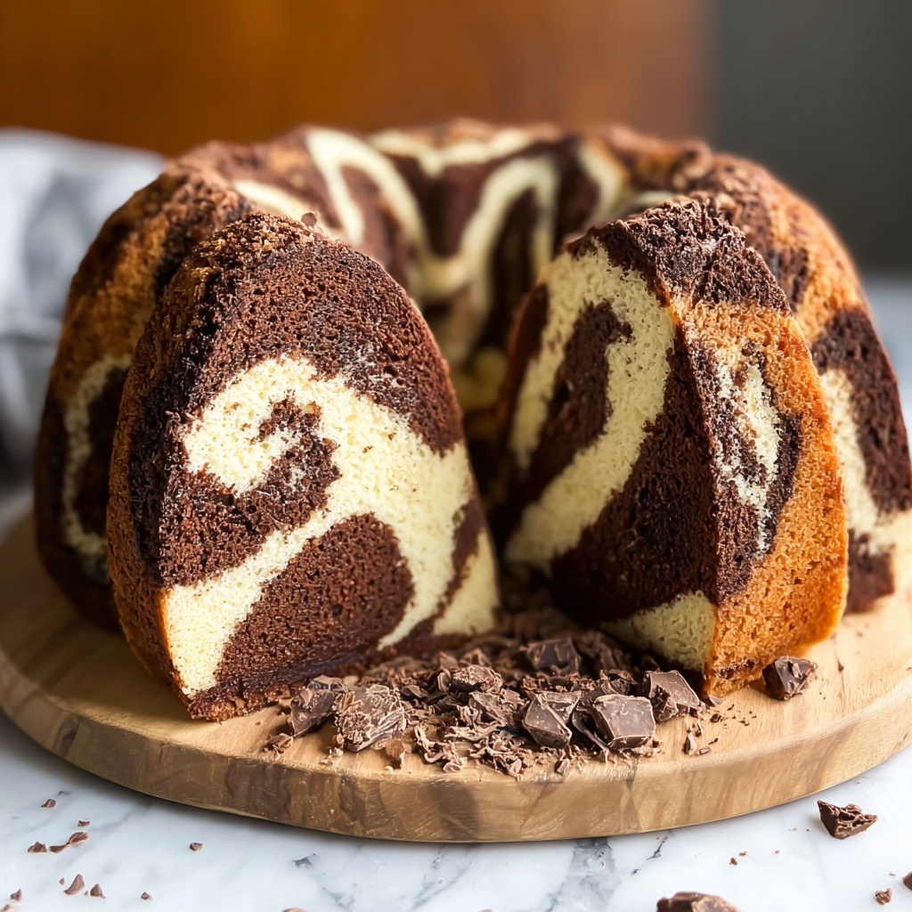 Double Chocolate Ricotta Marble Cake: A Decadent Delight Recipe - Recipe Image