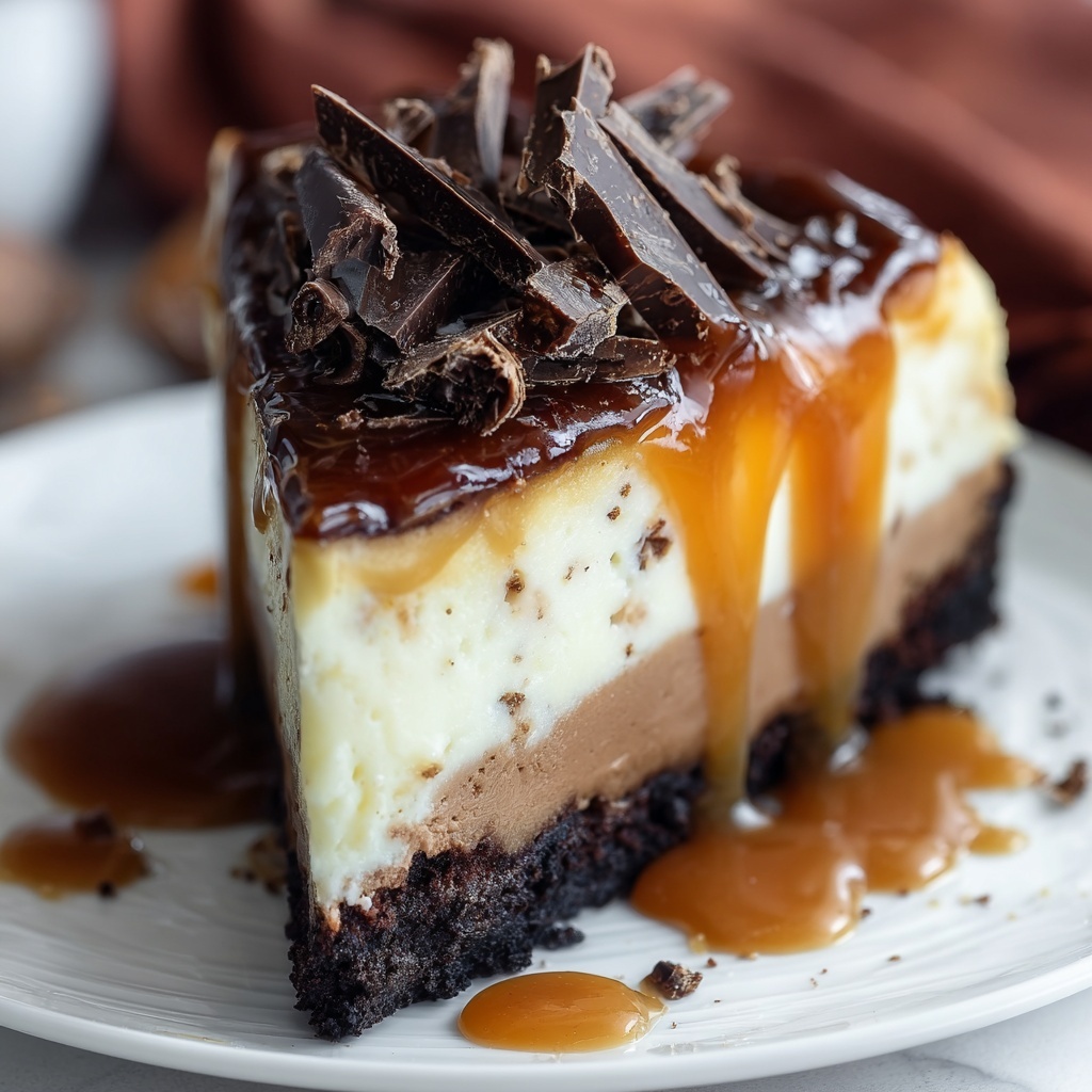 Caramel Brownie Cheesecake Recipe - Recipe Image