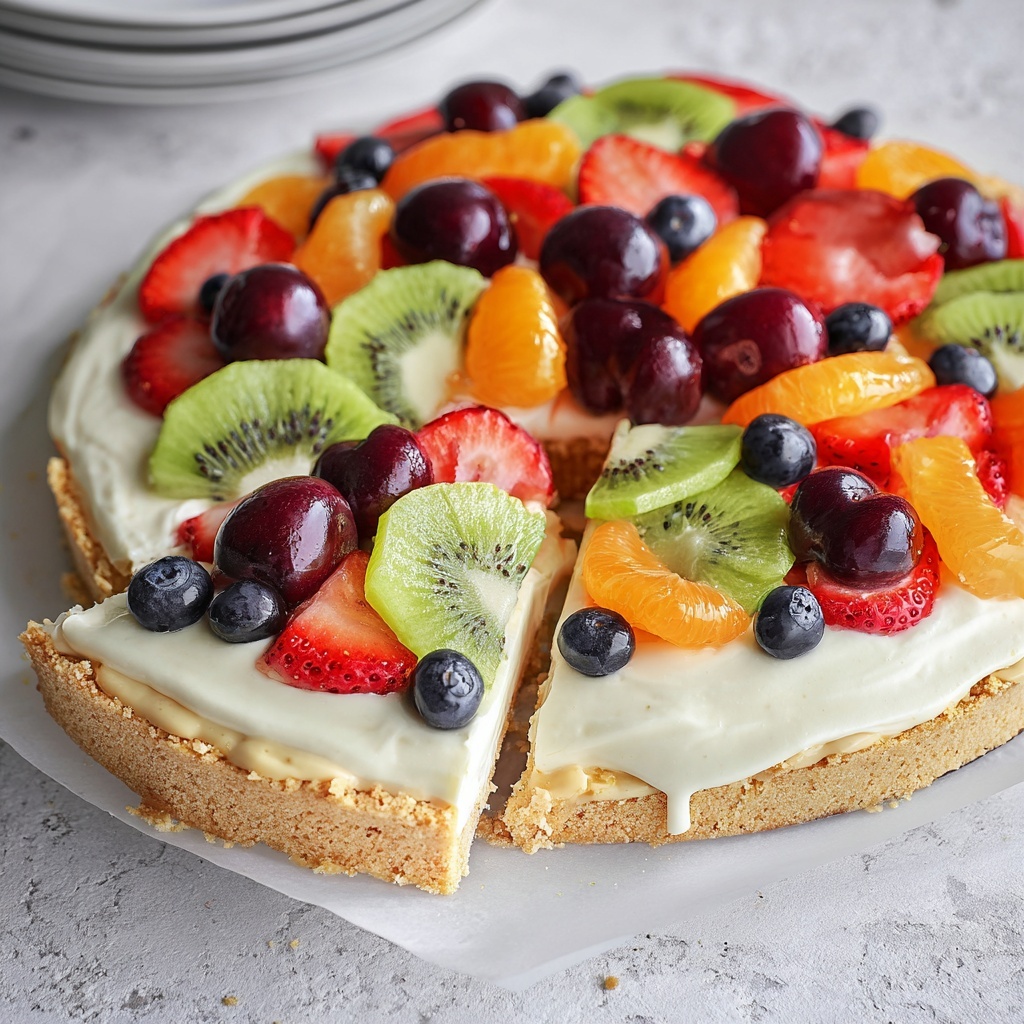 Sugar Cookie Fruit Pizza Recipe - Recipe Image