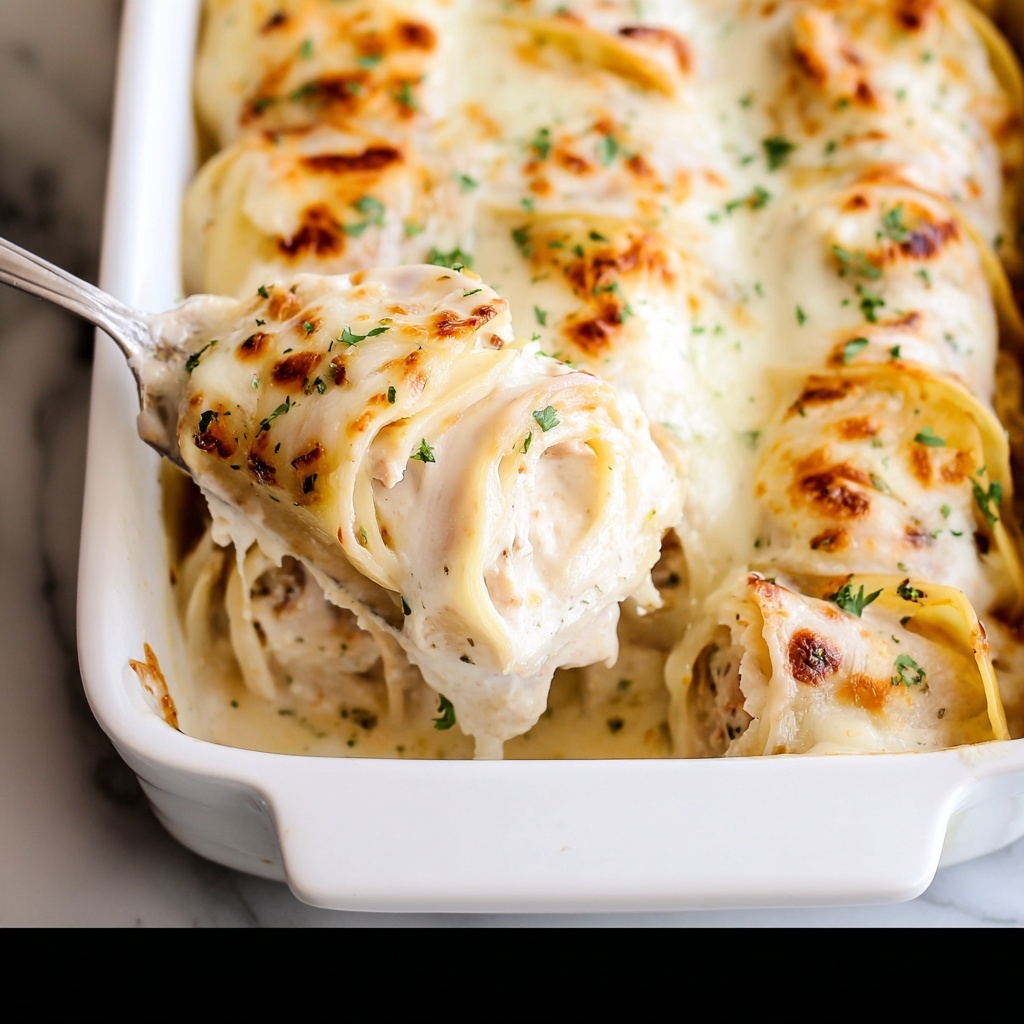 Chicken Alfredo Roll-Ups Recipe - Recipe Image