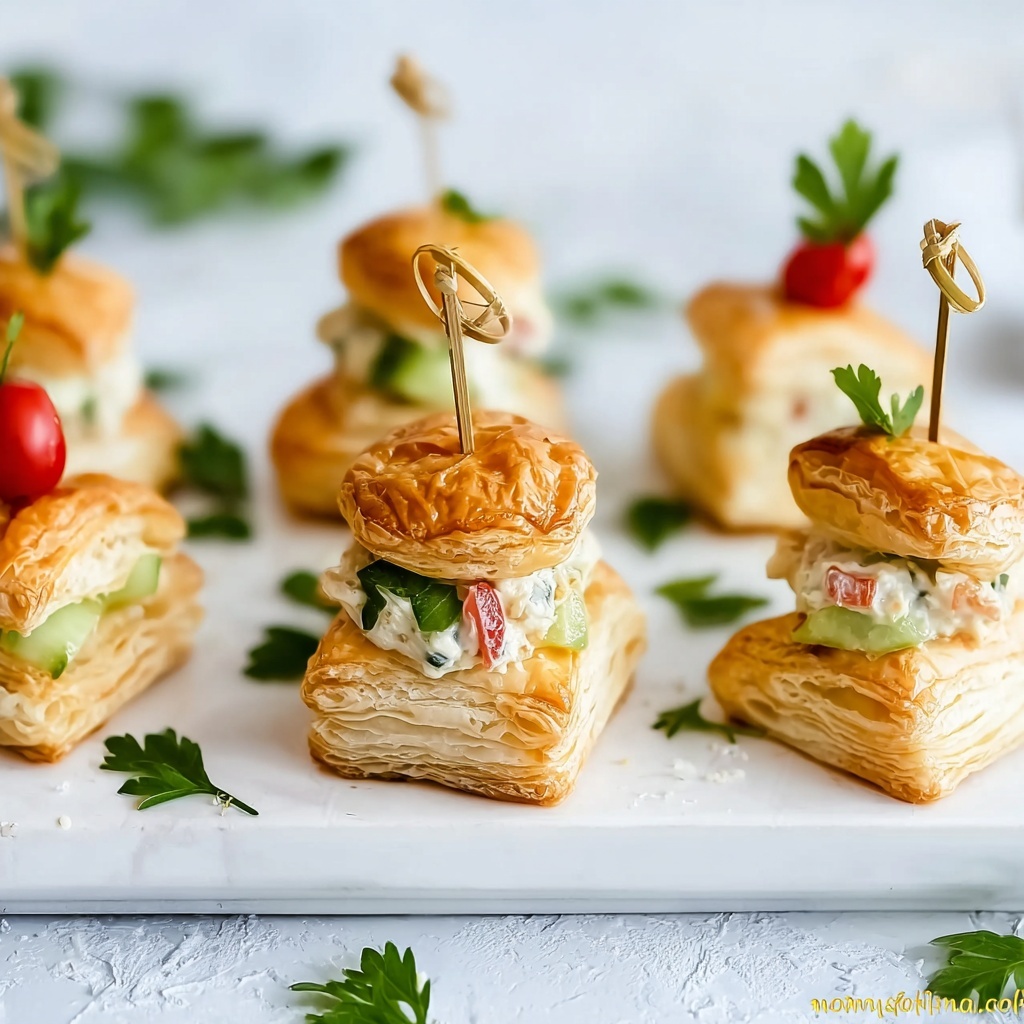 Healthy Chicken Salad Puffs Recipe - Recipe Image