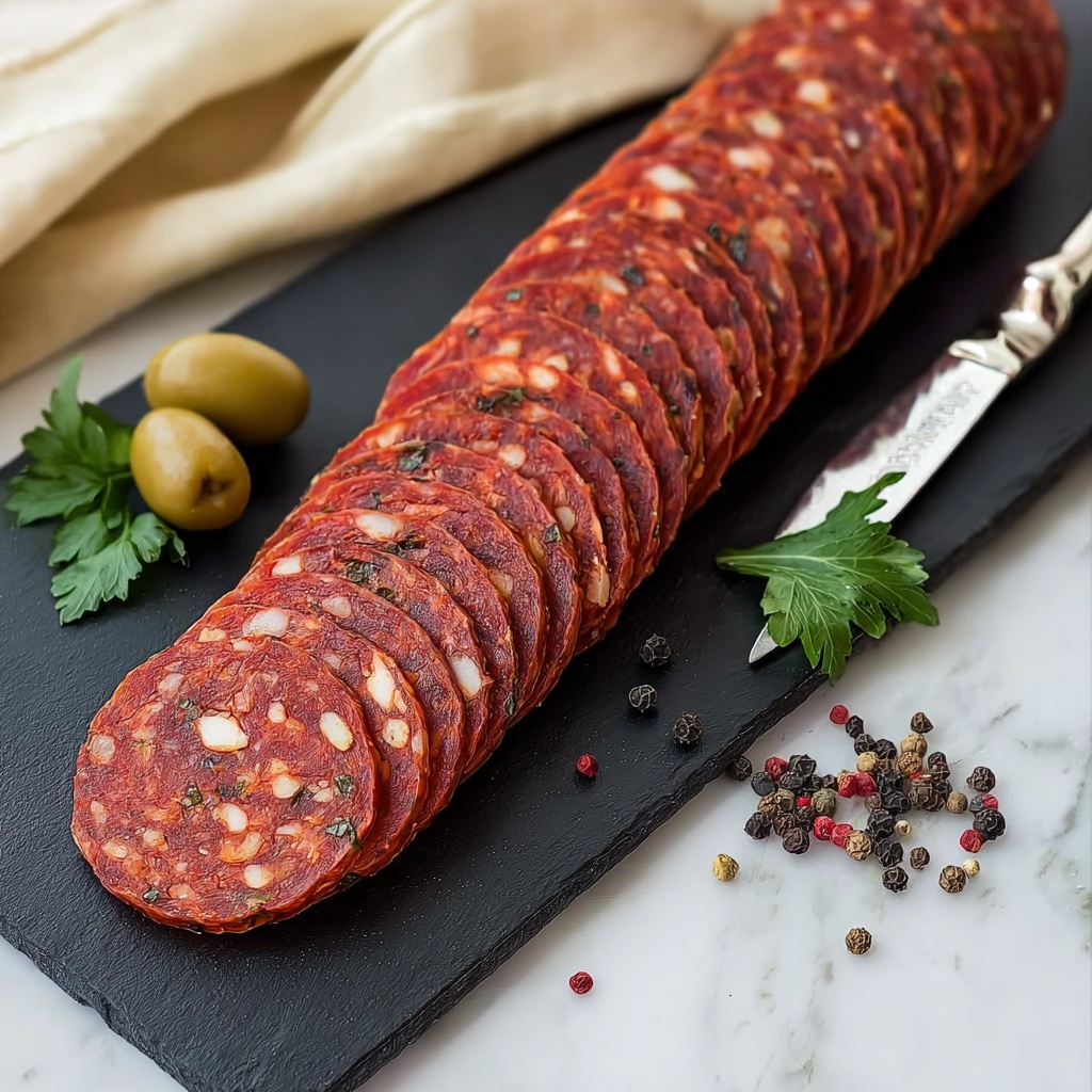 Tasty Homemade Vegan Salami Recipe - Recipe Image