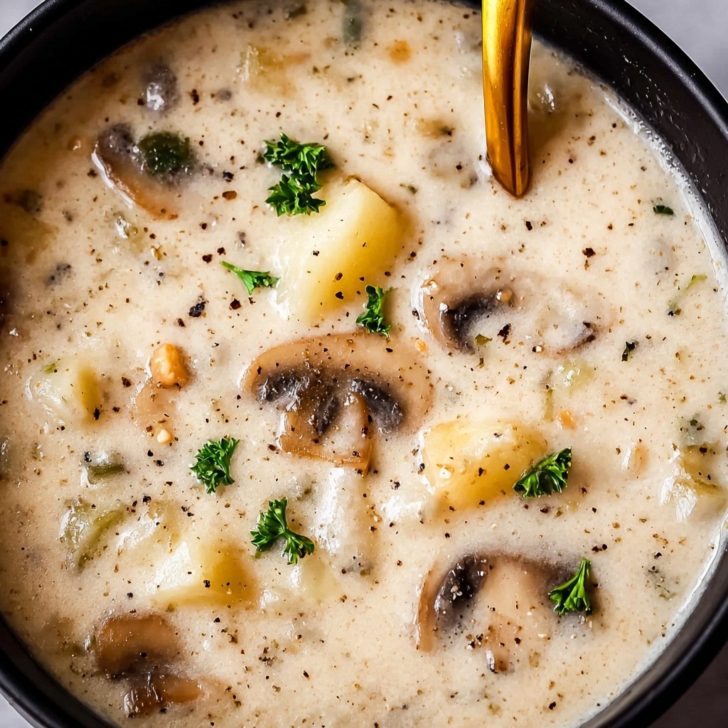 Easy Cream of Mushroom Soup Recipe - Recipe Image