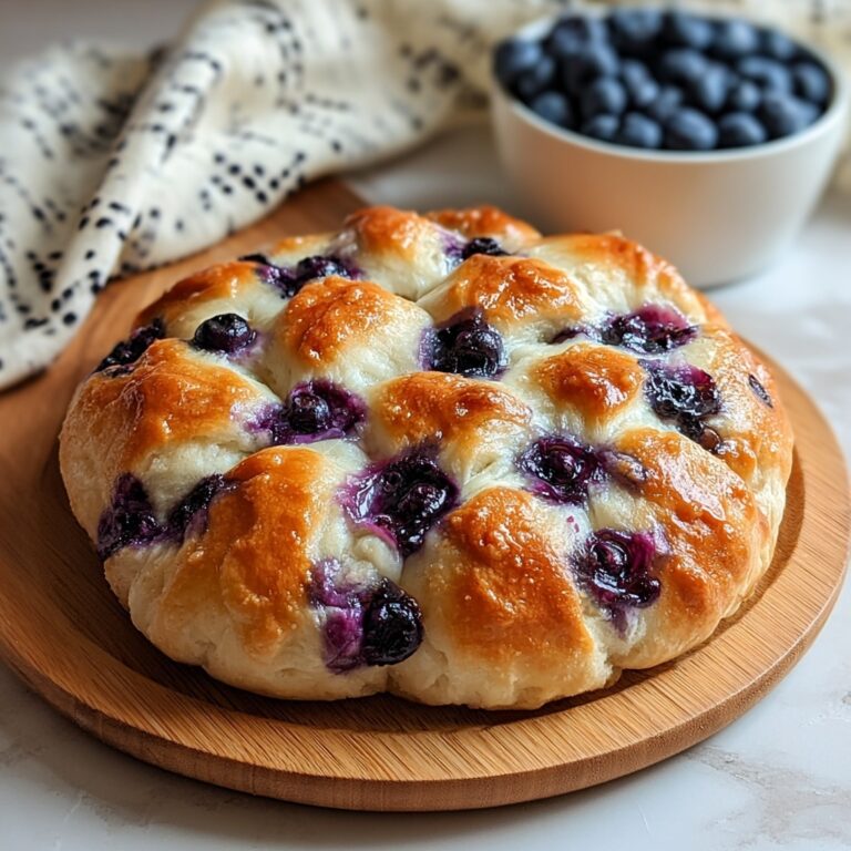 Fluffy Cottage Cheese Blueberry Cloud Bread Recipe
