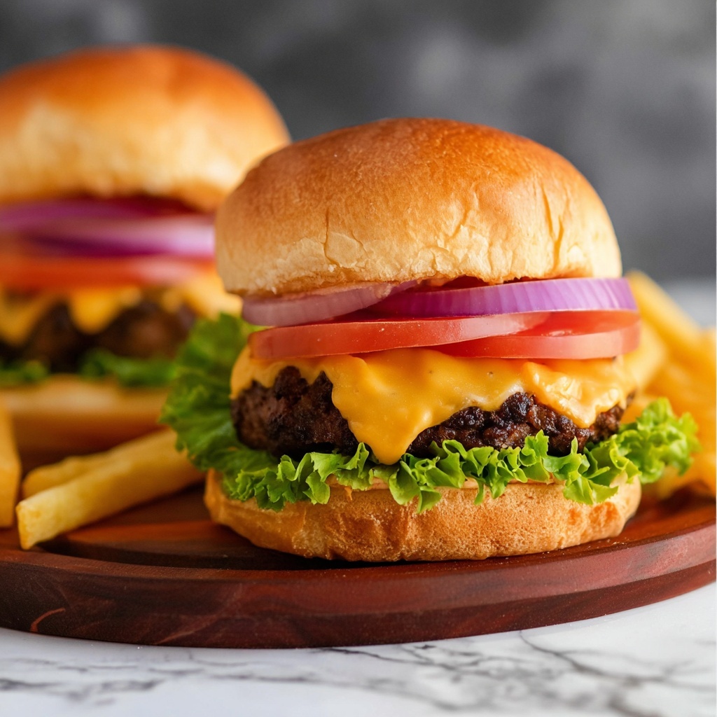 The Best Ever Cheeseburgers Recipe - Recipe Image