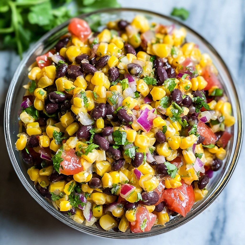 Refreshing Black Bean Corn Salad Recipe - Recipe Image