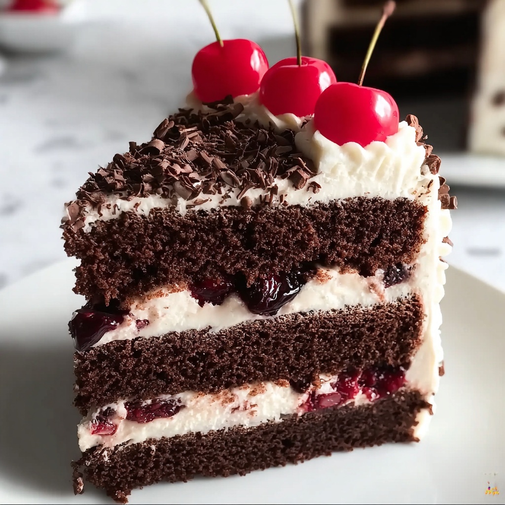 Black Forest Cake Recipe - Recipe Image