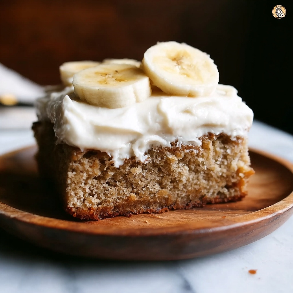 Moist Homemade Banana Cake with Cream Cheese Frosting Recipe - Recipe Image