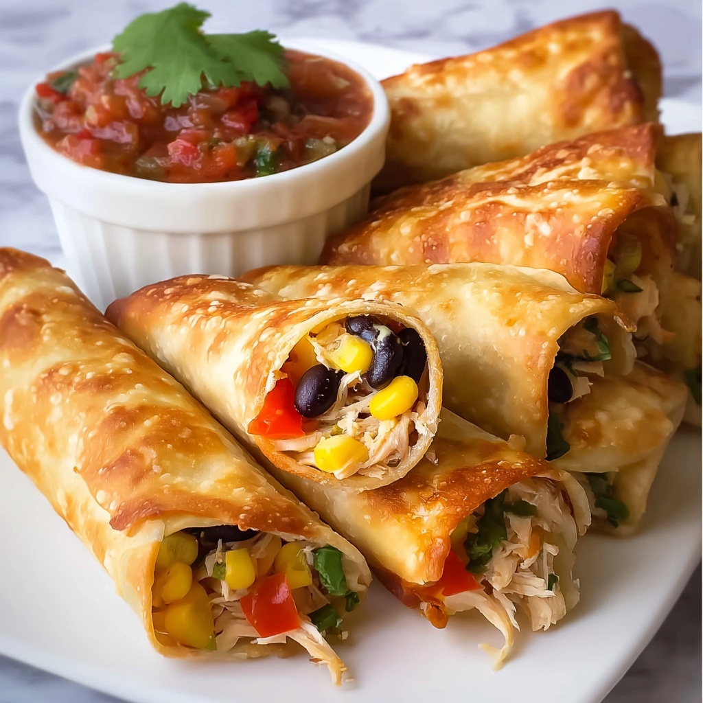 Southwest Chicken Egg Rolls Recipe - Recipe Image