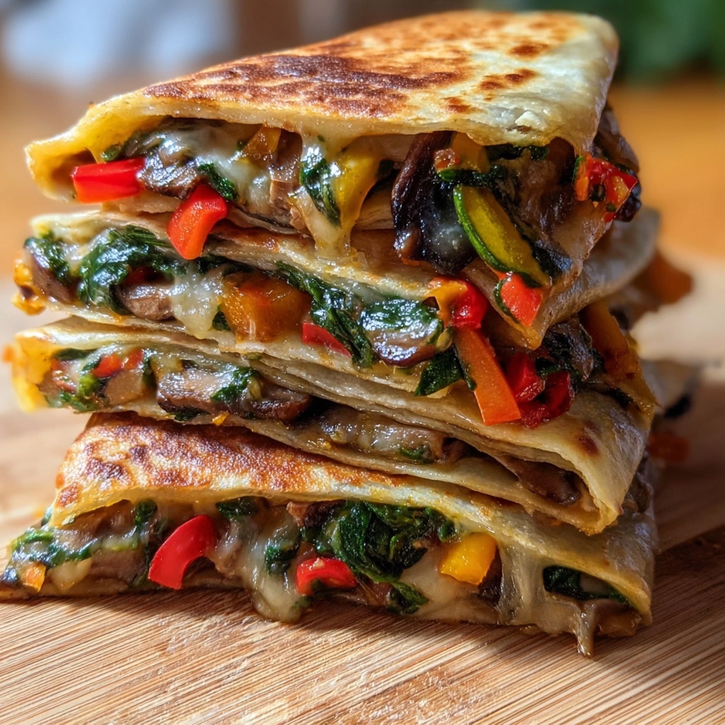 Farmers Market Vegetarian Quesadillas: A Fresh Delight Recipe - Recipe Image