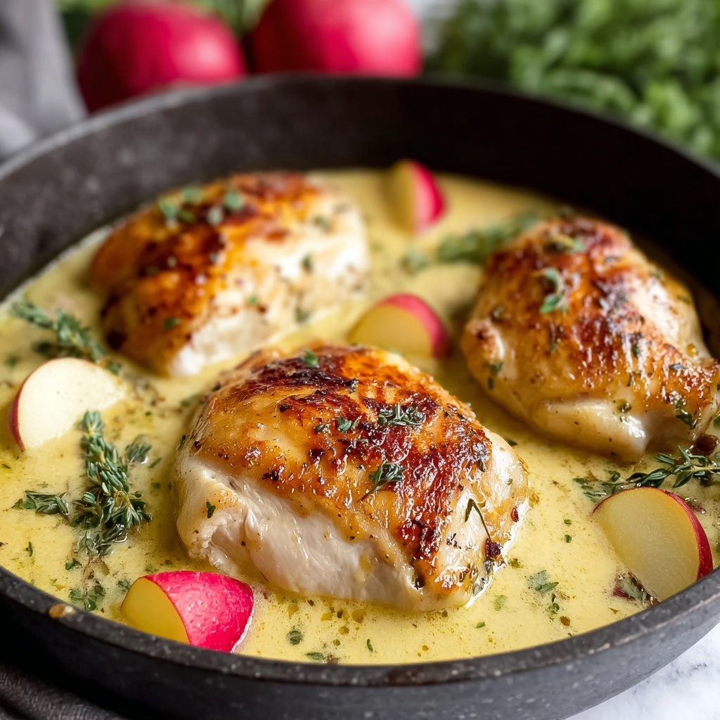 Creamy Chicken Normandy: A Cozy French Delight at Home Recipe - Recipe Image