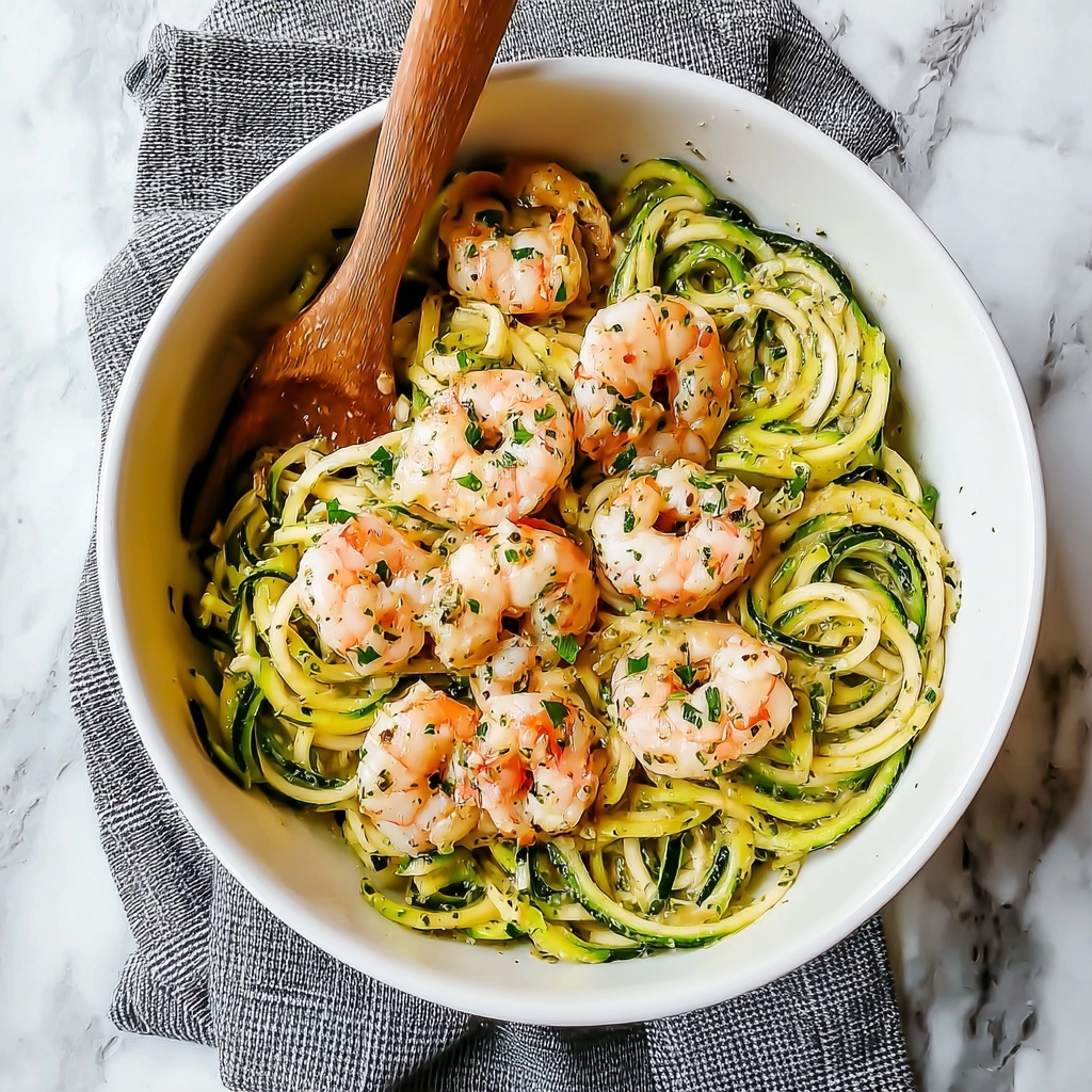 Garlic Shrimp and Zucchini Noodles in 22 Minutes Recipe - Recipe Image