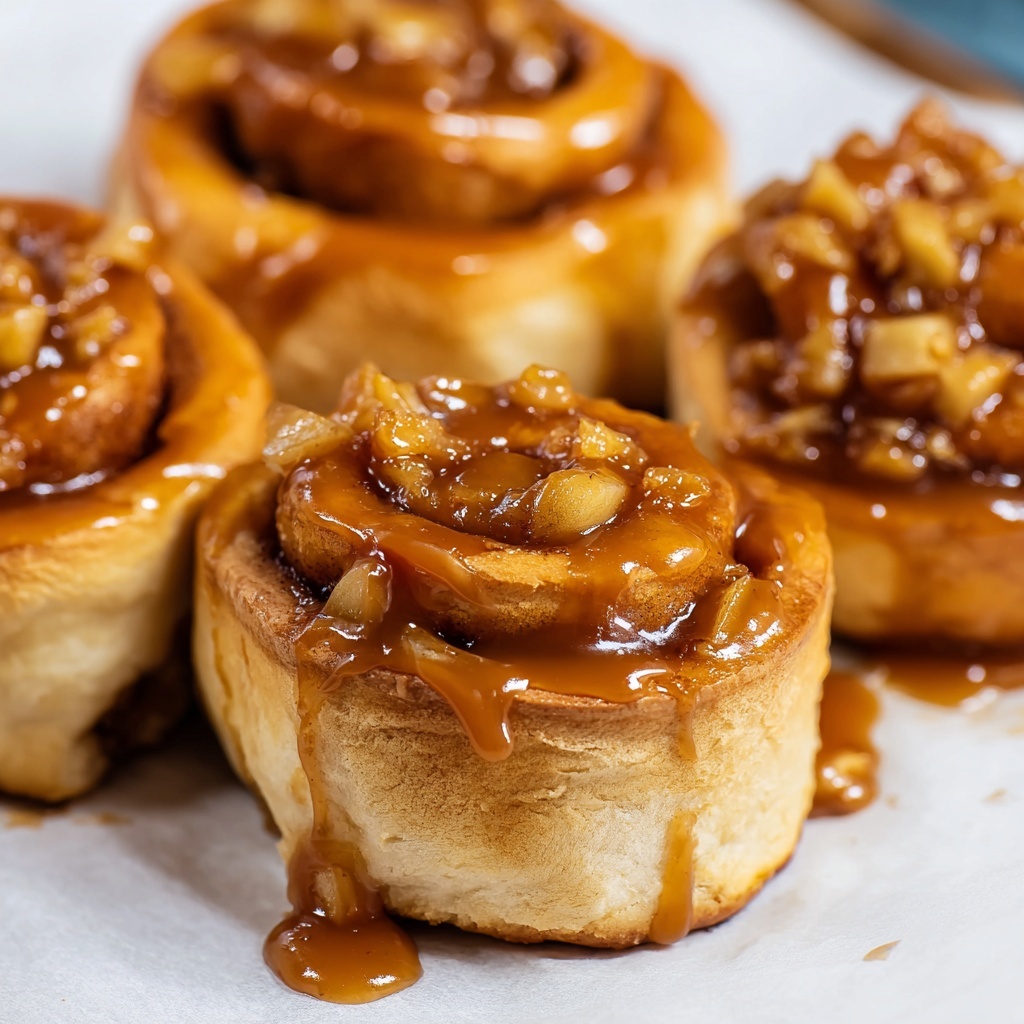 Caramel Apple Cinnamon Rolls Recipe - Recipe Image