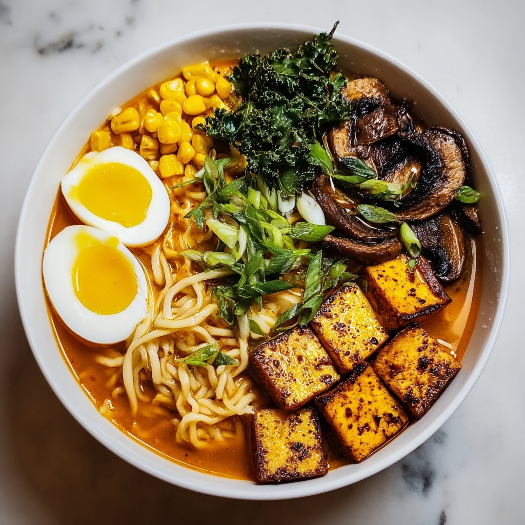 Pumpkin Miso Ramen with Crispy Sage and Tofu Recipe - Recipe Image