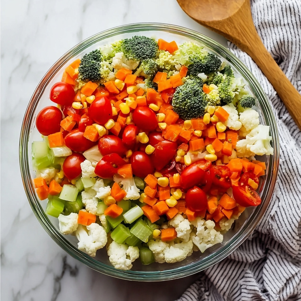 The Best Marinated Vegetable Salad Recipe - Recipe Image