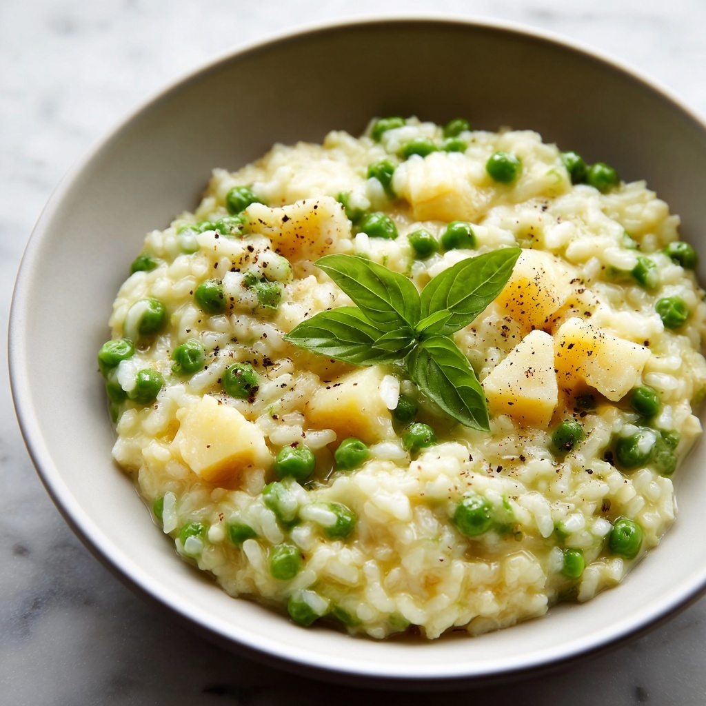 Fresh Pea Risotto Recipe - Recipe Image